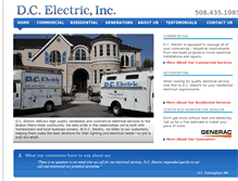 Tablet Screenshot of dc-electrics.com